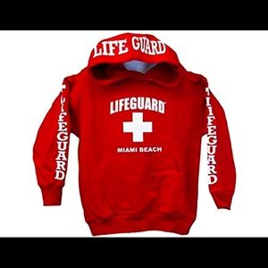 LIFEGUARD Sweatshirt Red Hoodie